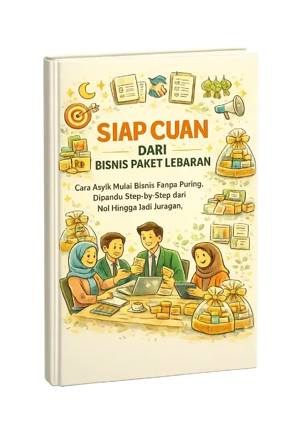 Mockup Ebook SIAP CUAN dari Bisnis Paket Lebaran